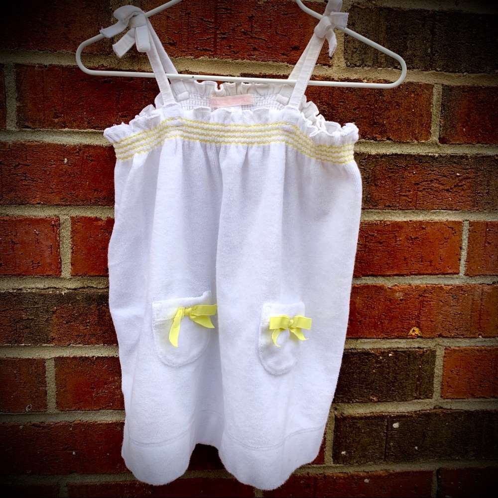 Janie & Jack Swim Yellow Terry Coverup 12-18 mo